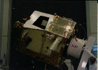 The BeppoSAX spacecraft during tests at ESTEC