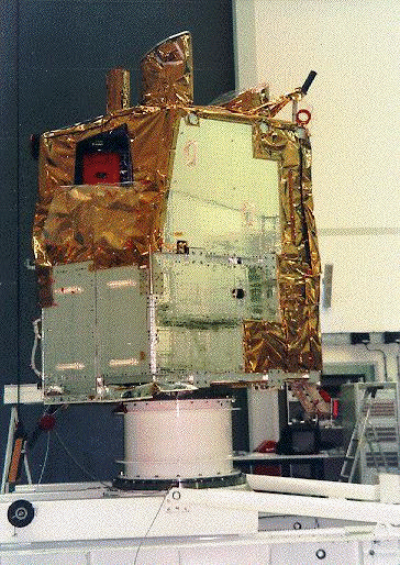 The BeppoSAX spacecraft during tests at ESTEC